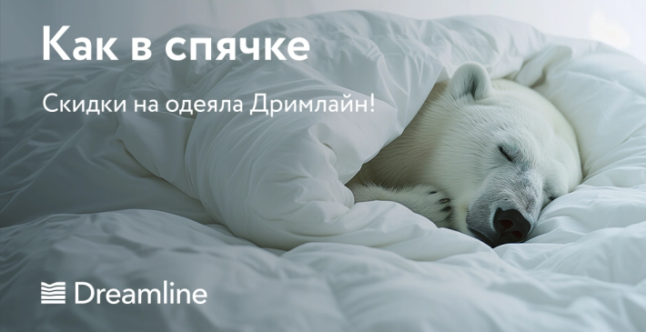 Скидки на одеяла Dream Line!