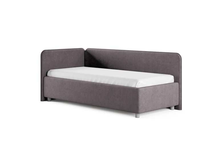 Кровать Сонум Capri L (Микровелюр) 90 х 180 см, Микровелюр, Микровелюр бежевый