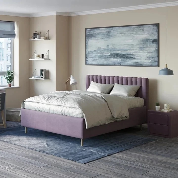 Кровать Орматек Madison Lite с бельевым ящиком (Микрофибра) Diva Вечерний ирис