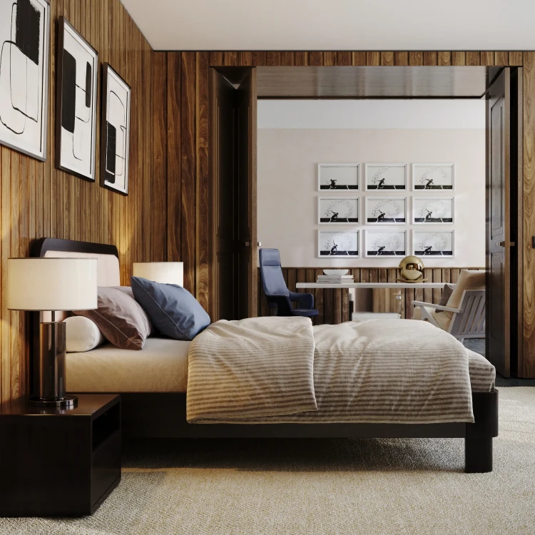 Кровать Райтон Hemwood Lite (Микровелюр) 140 х 210 см, ЛДСП Белый жемчуг/Белая эмаль (береза)/Selfie