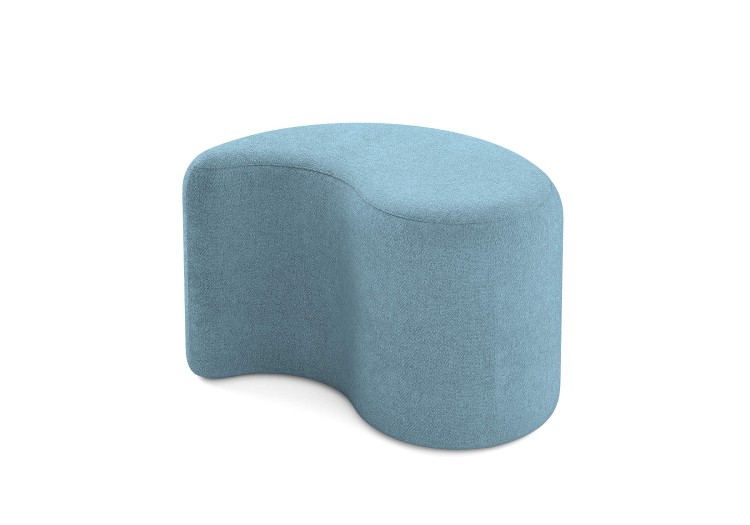 Рогожка голубой