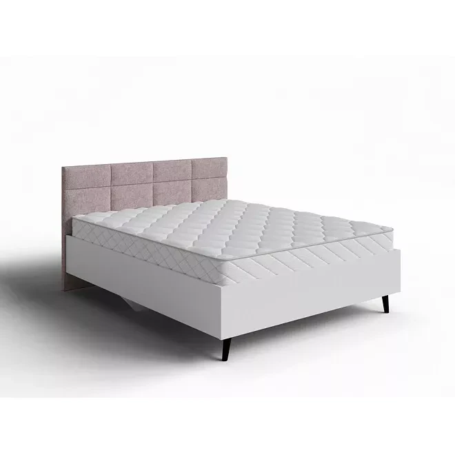 Кровать Орматек Anri с ПМ Белый жемчуг/Levis 25 Светло-коричневый