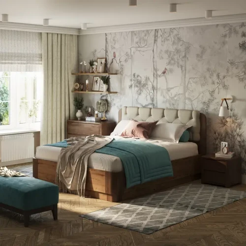 Кровать Орматек Wood Home Lite 1 с ПМ (Велюр)