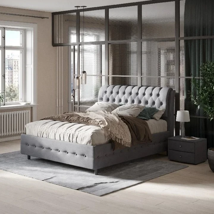 Кровать Орматек ComoVeda 4 Grand (Велюр) Ultra Осенний туман