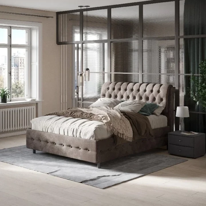 Кровать Орматек ComoVeda 4 Grand (Велюр) Casa Кофейный