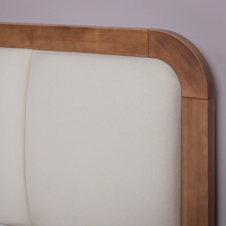 Кровать Райтон Hemwood с ПМ сосна (Микрофибра) 90 х 190 см, Diva Латте (302)/Антик (сосна)