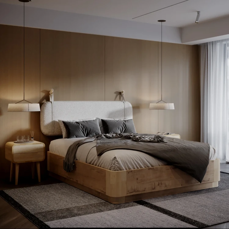 Кровать Райтон Hemwood Base Lite для основания с ПМ 90 х 190 см, ЛДСП Белый жемчуг/Белая эмаль (береза)