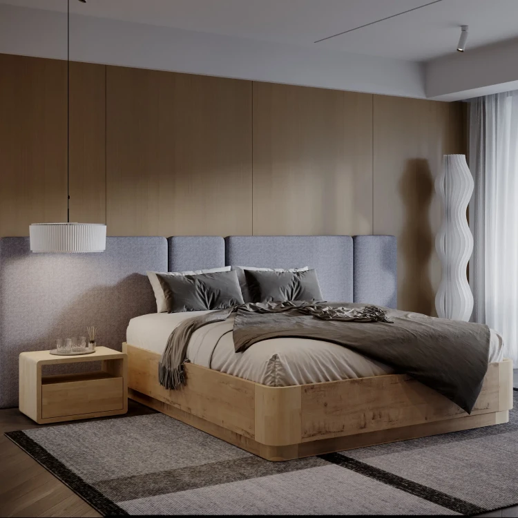 Кровать Райтон Hemwood Base Lite для основания с ПМ 90 х 190 см, ЛДСП Белый жемчуг/Белая эмаль (береза)