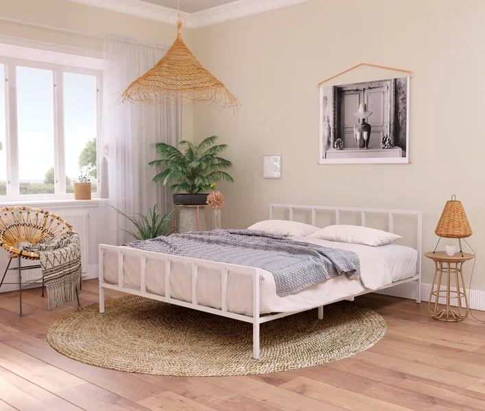 Кровать Остин Двуспальная 140 х 200 см, Чёрный купить в интернет-магазине вМоскве