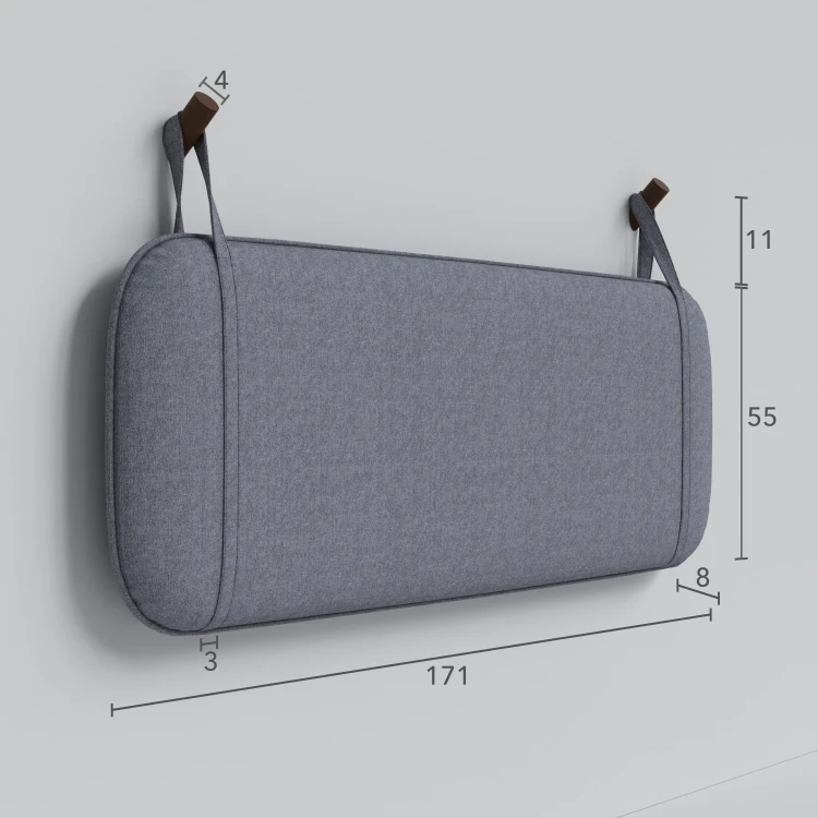 Изголовье навесное Райтон Self Soft (Микрофибра) 91 х 8 х 55 см, Diva Нюд (316)