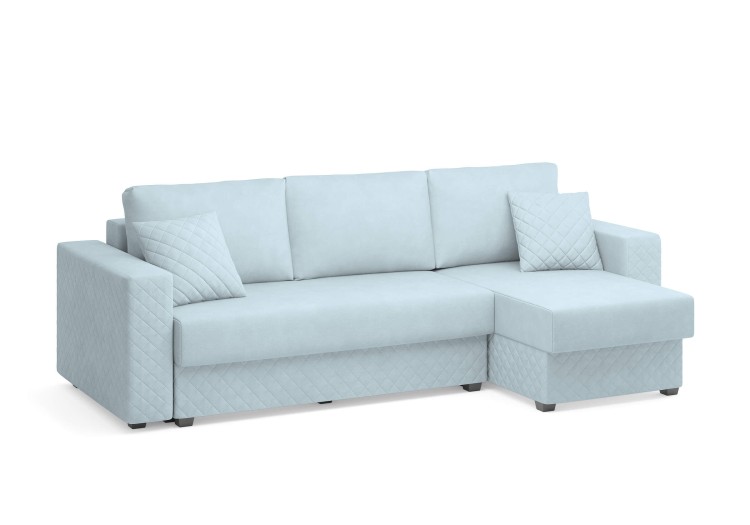 Замша голубой