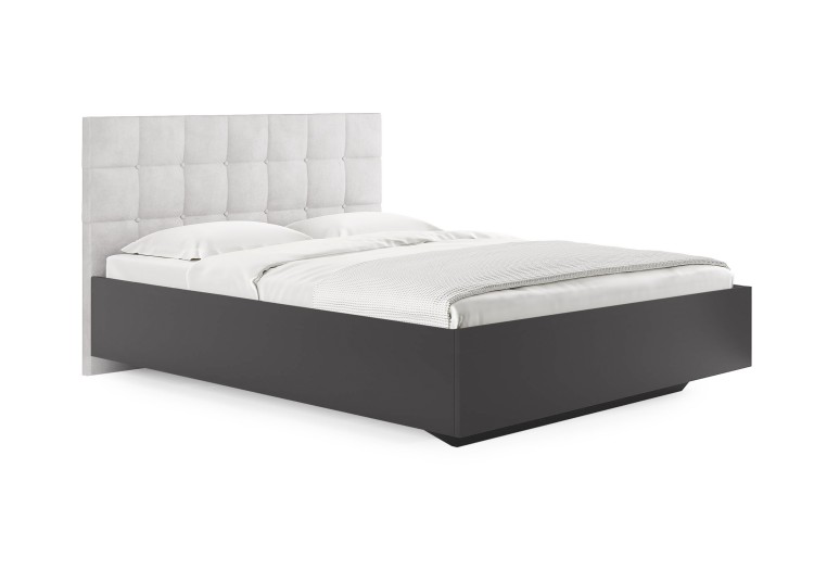 Кровать Сонум Luiza Графит (Замша)