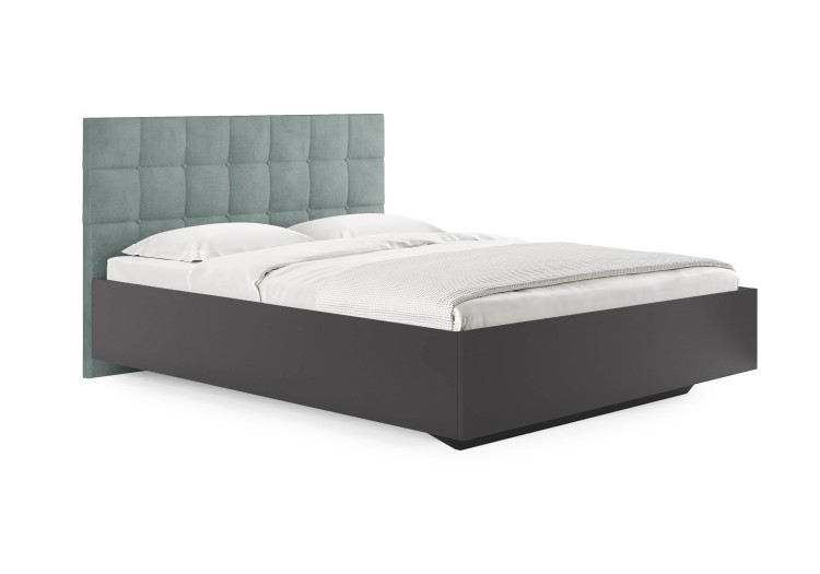 Кровать Сонум Luiza Графит (Замша)