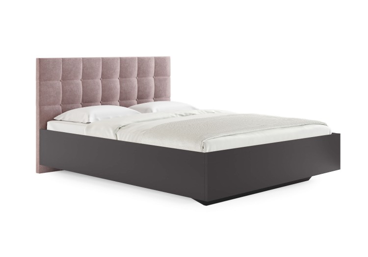 Кровать Сонум Luiza Графит (Микровелюр)