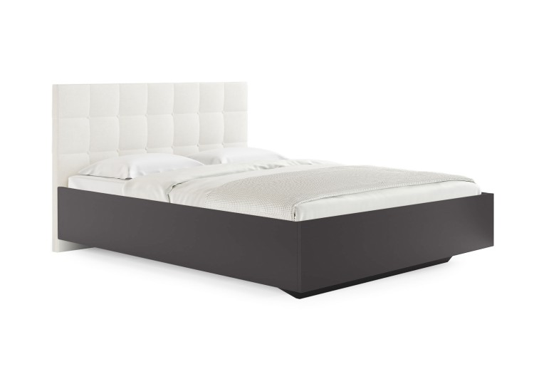 Кровать Сонум Luiza Графит (Микровелюр)