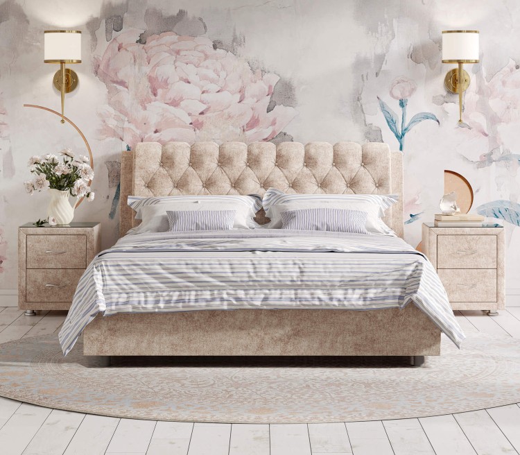 Кровать Сонум Olivia (Микровелюр)