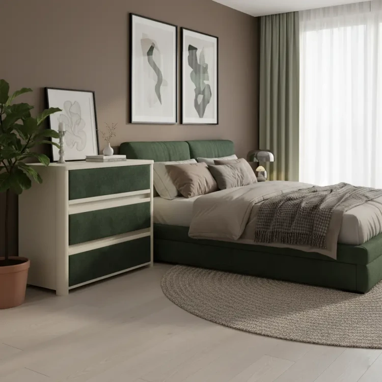 Слоновая кость/Selfie Лесной мох