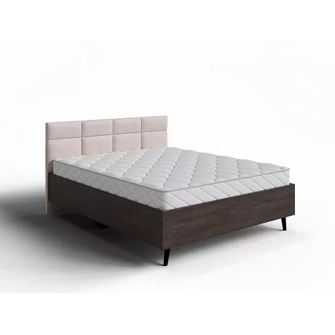 Кровать Орматек Anri с ПМ (Микрофибра) Diva Нюд 316/Дуб Кантербери