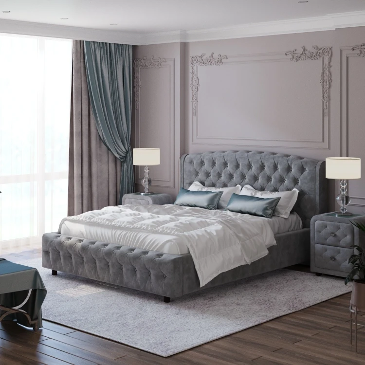 Кровать Орматек Salvatore (Шенилл) 200 х 220 см, Piano 6 Шоколадный мусс