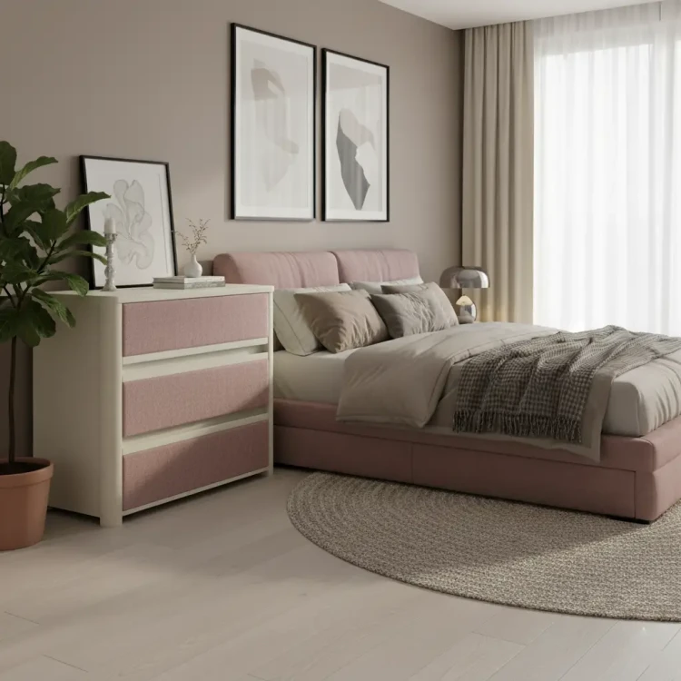 Слоновая кость/Винтажный розовый