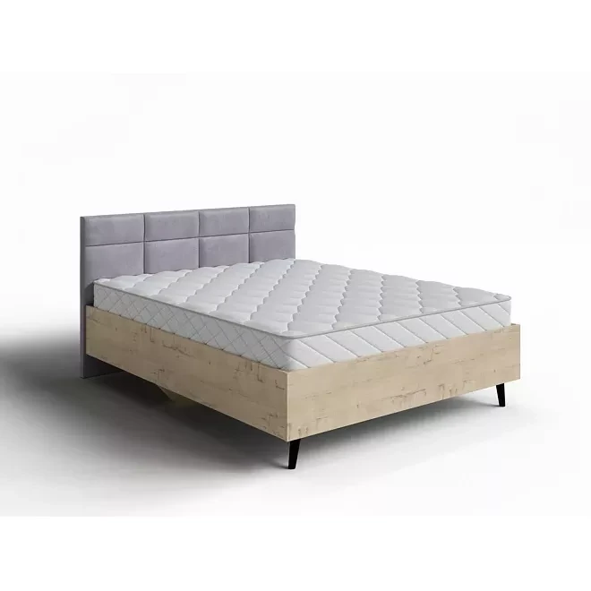 Кровать Орматек Anri с ПМ (Микровелюр) Manhattan Стальной/Бунратти