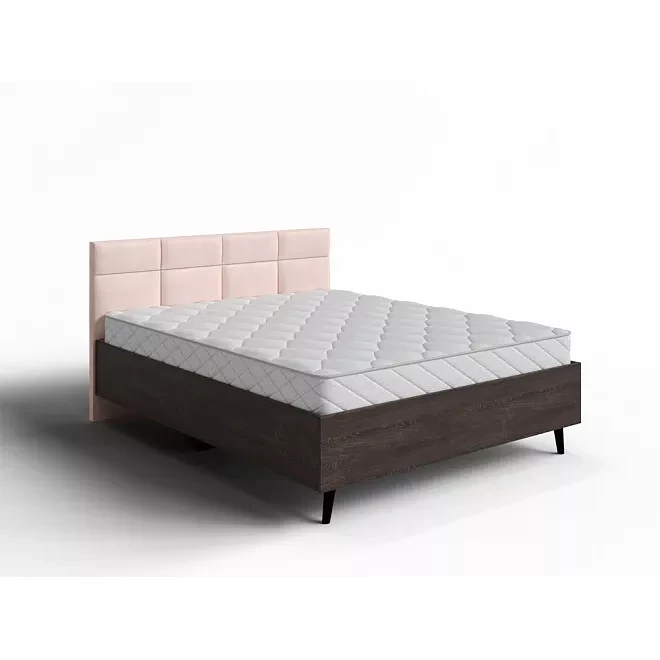 Кровать Орматек Anri с ПМ (Микровелюр) Manhattan Крем-брюле/Дуб Кантербери