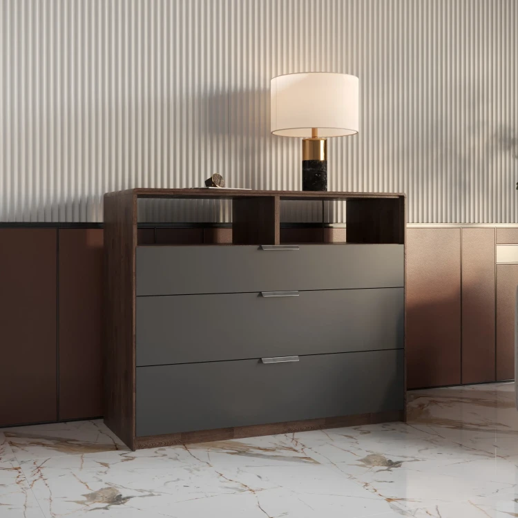 Мокко (дуб)/Серая эмаль