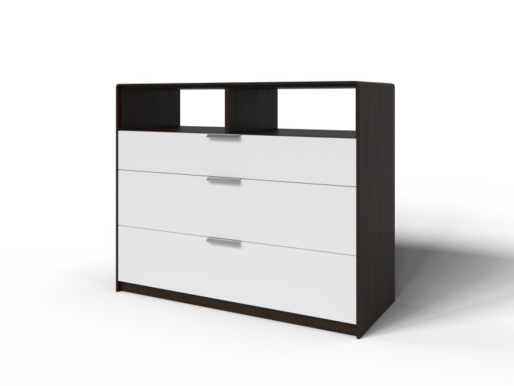 Венге (дуб)/Белая эмаль