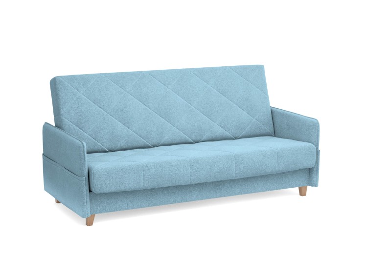 Рогожка голубой, ножки бук