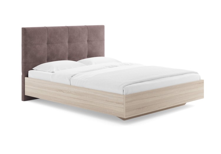 Кровать Сонум Victoria Дуб Сонома (Микровелюр)