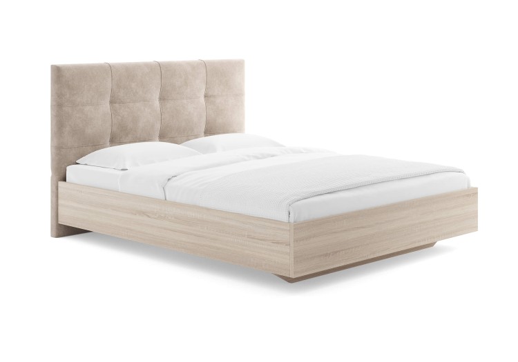 Кровать Сонум Victoria Дуб Сонома (Микровелюр)