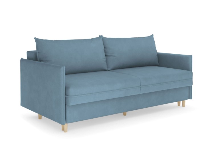 Замша голубой, ножки бук