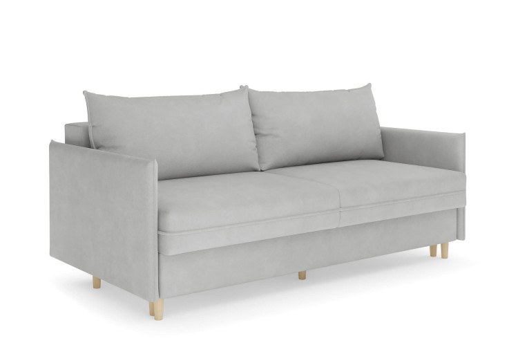 Замша пепельный, ножки бук