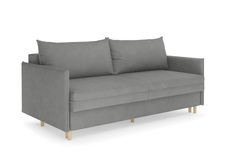 Замша серый, ножки бук