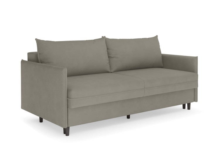 Замша бежевый, ножки венге