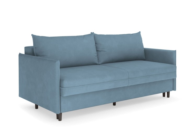 Замша голубой, ножки венге