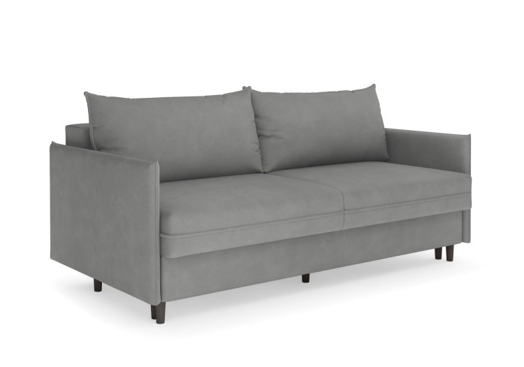 Замша серый, ножки венге