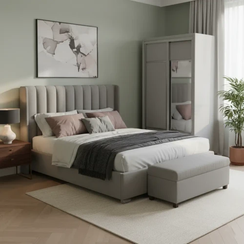 Шкаф Орматек 2х дв Orma Soft 2 (1 зеркало) Шенилл