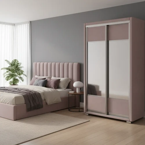 Шкаф Орматек 2х дв Orma Soft 2 (2 зеркала) Искусственная замша