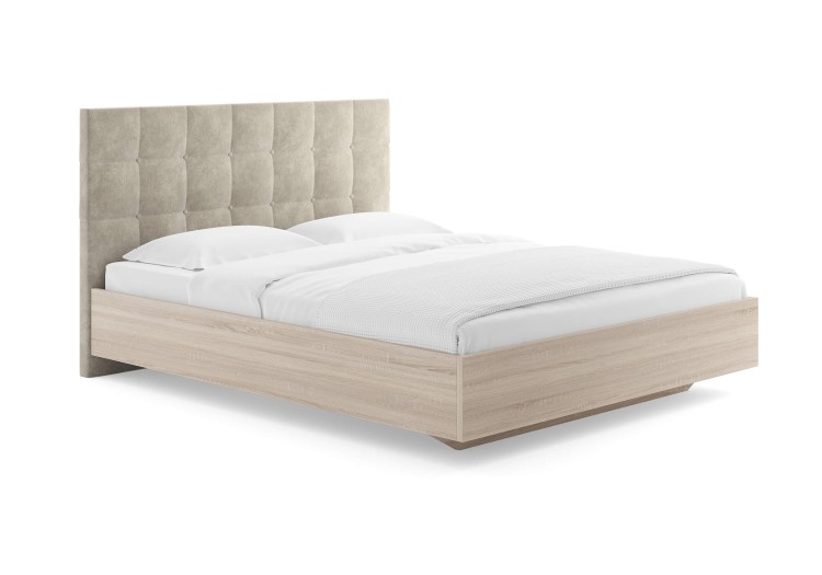 Кровать Сонум Luiza Дуб Сонома (Микровелюр)