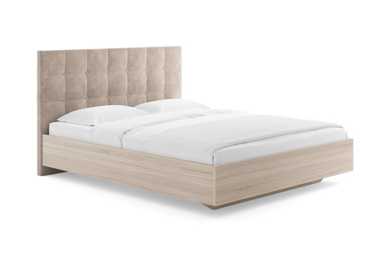 Кровать Сонум Luiza Дуб Сонома (Микровелюр)