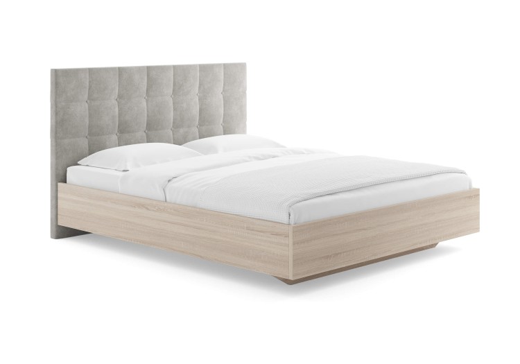 Кровать Сонум Luiza Дуб Сонома (Микровелюр)