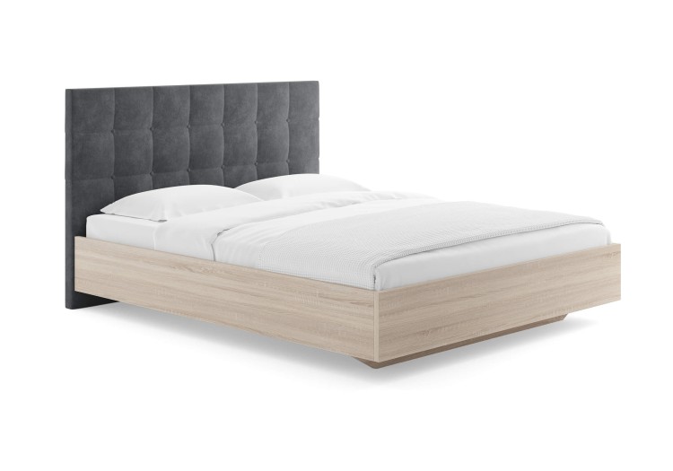 Кровать Сонум Luiza Дуб Сонома (Микровелюр)
