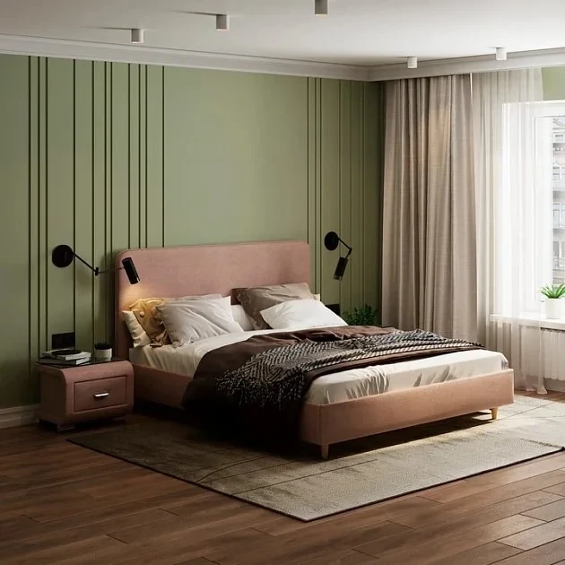 Кровать Орматек Mia (Велюр) Лофти Мокко