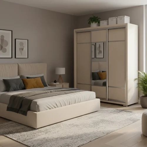 Шкаф Орматек 3х дв Orma Soft 2 (1 зеркало) Искусственная замша