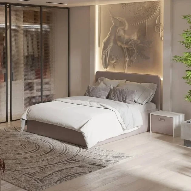 Кровать Орматек Mia с ПМ Тетра Мраморный