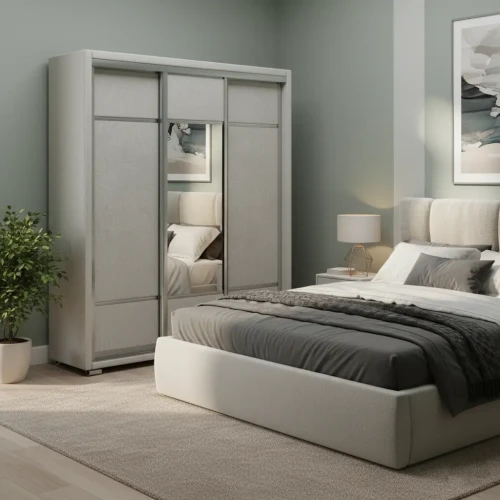 Шкаф Орматек 3х дв Orma Soft 2 (1 зеркало) Шенилл