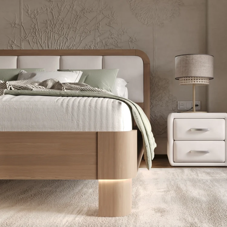 Кровать Райтон Hemwood сосна (Букле) 90 х 190 см, Beatto Пастила/Масло-воск Беленый (сосна)