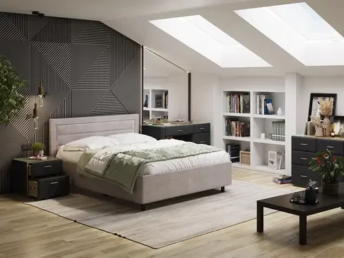 Кровать Райтон Next Life 2 Лофти Серый