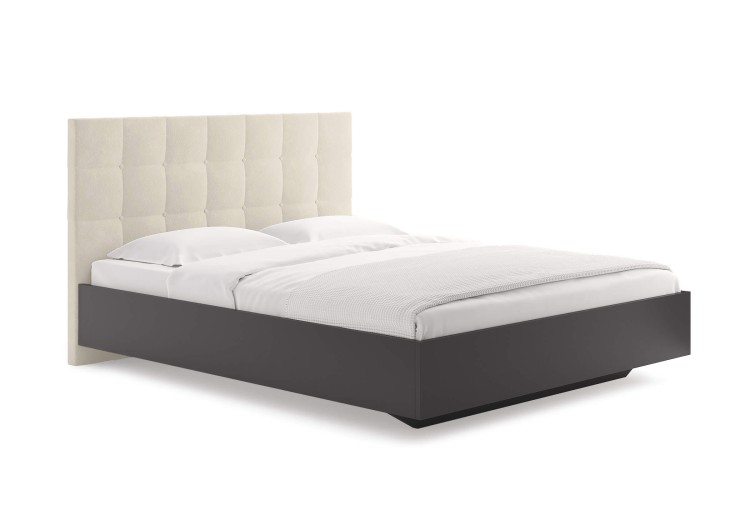 Кровать Сонум Luiza Графит (Велюр)